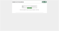 Desktop Screenshot of cadastrofornecedor.uem.com.br